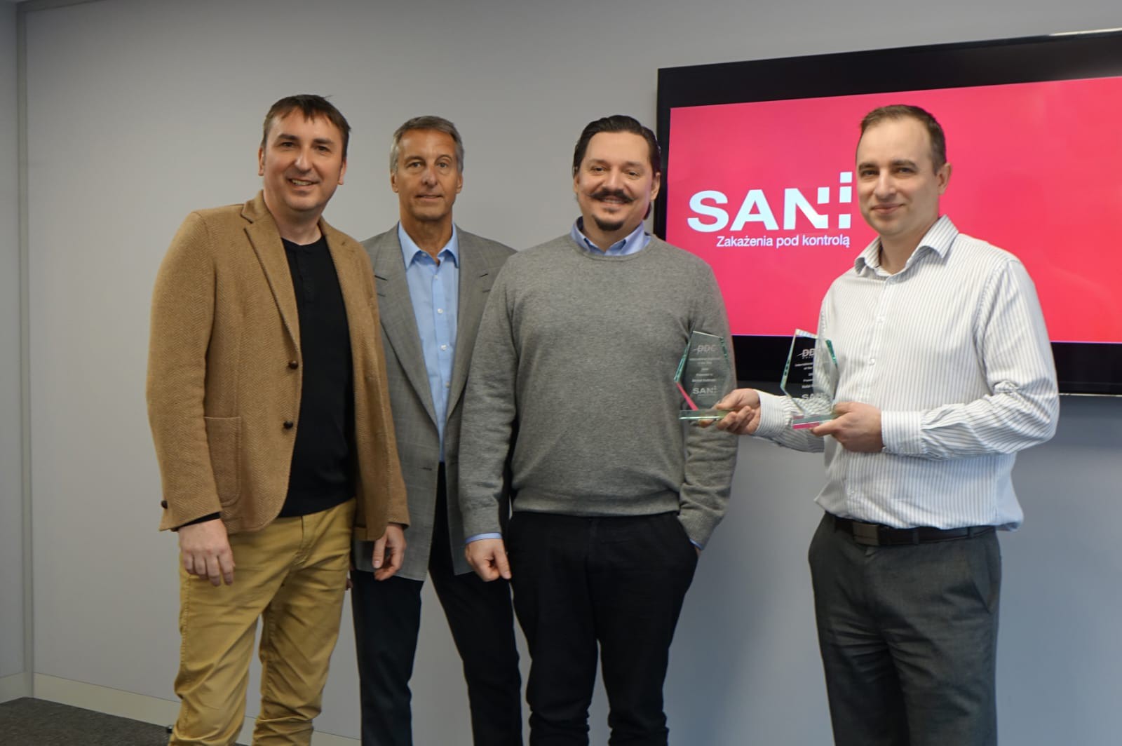 Nagroda dla SANi za największą sprzedaż od DDC Dolphin jako dystrybutor zagraniczny - 2022