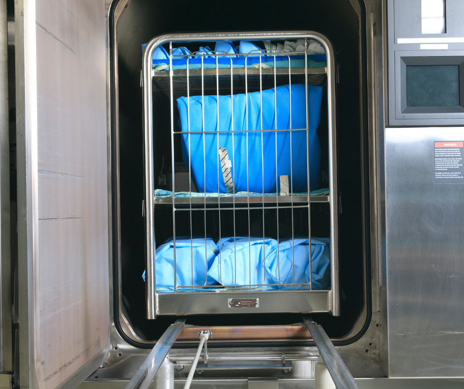 Wózek w sterylizatorze