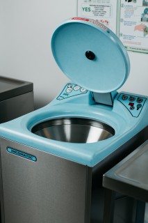 Pulpmatic Incomatic macerator do pieluch widok w brudowniku