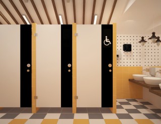 Aranżacja HYGEOLIS w publicznej toalecie